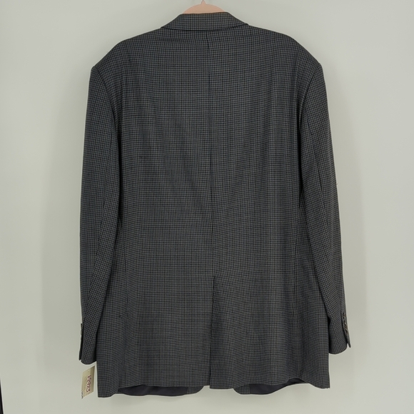 19923 Lauren Ralph Lauren Houndstooth Wool Blazer size 46L preppy Business casua - Picture 2 of 12